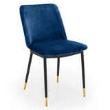 Velvet Dining Chairs in Set Of 2 - Delaunay