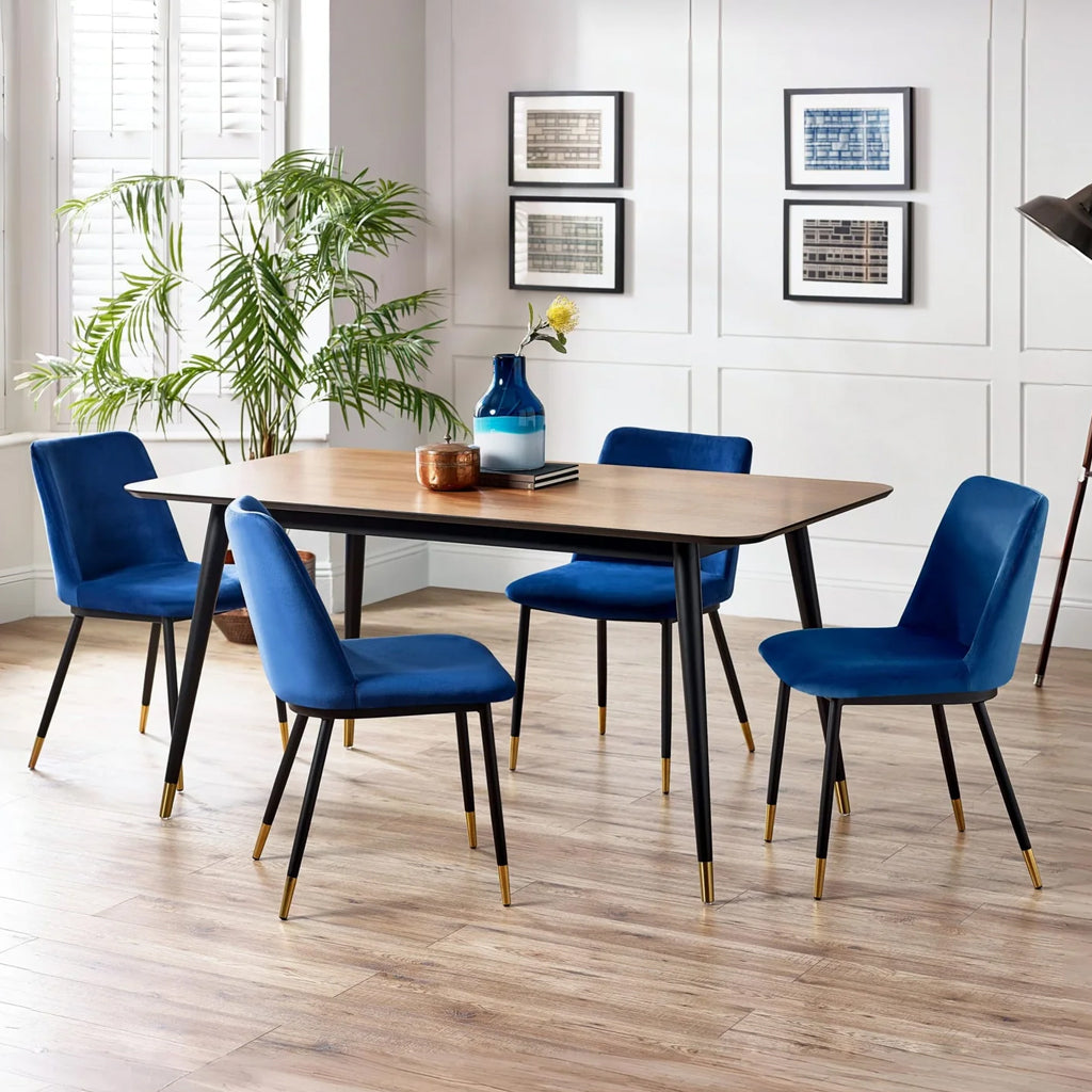 Velvet Dining Chairs in Set Of 2 - Delaunay