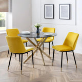 Velvet Dining Chairs in Set Of 2 - Delaunay