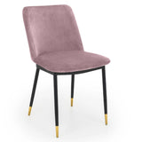 Velvet Dining Chairs in Set Of 2 - Delaunay