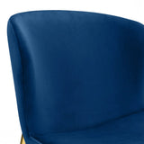 Velvet Dining Chairs in Set Of 2 With Gold Metal Legs - Harper