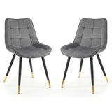 Velvet Dining Chairs in Set Of 2 - Hadid
