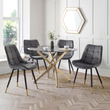 Velvet Dining Chairs in Set Of 2 - Hadid