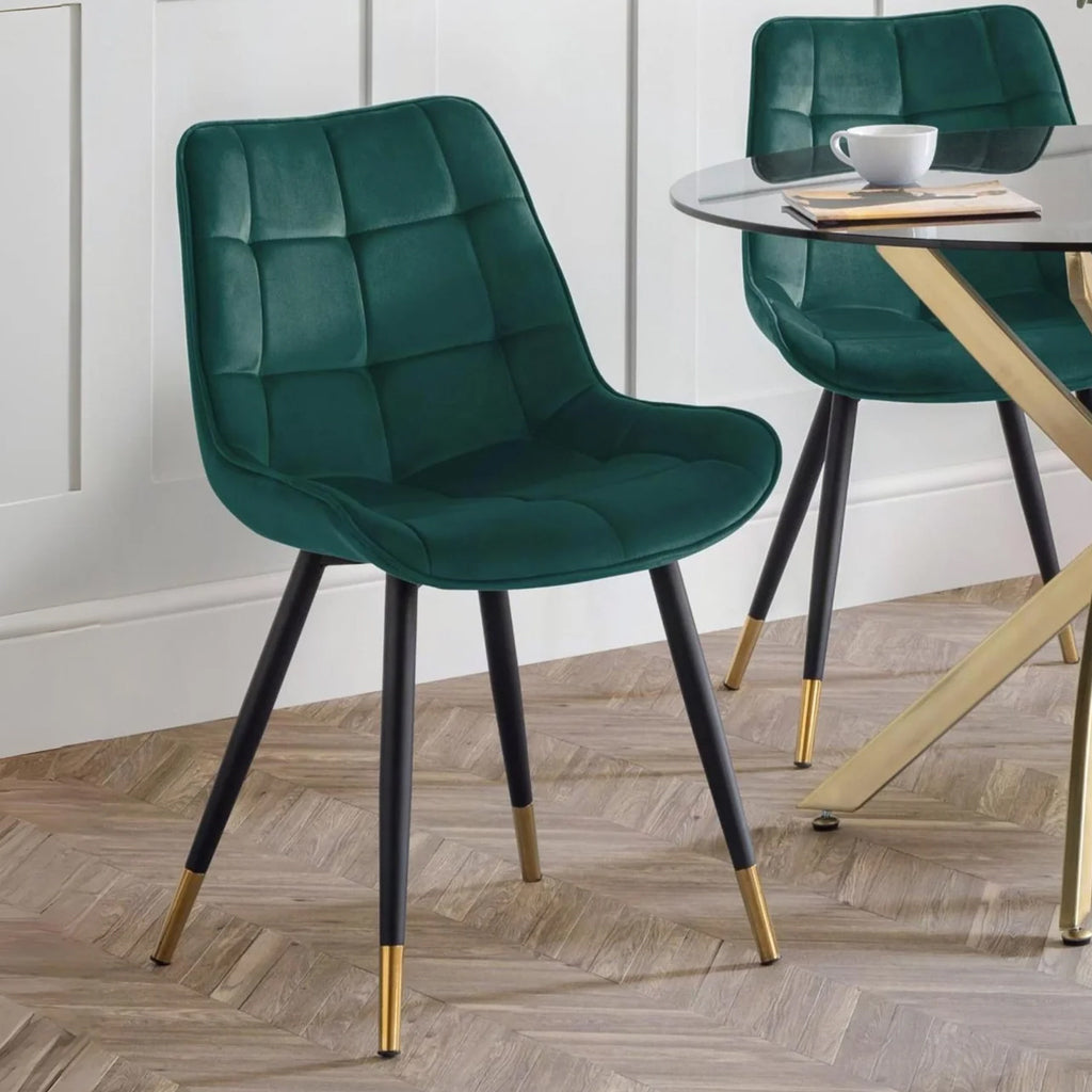 Velvet Dining Chairs in Set Of 2 - Hadid