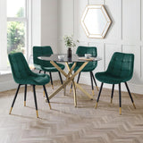 Velvet Dining Chairs in Set Of 2 - Hadid