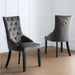 Velvet Dining Chairs in Set Of 2 Knockerback - Veneto