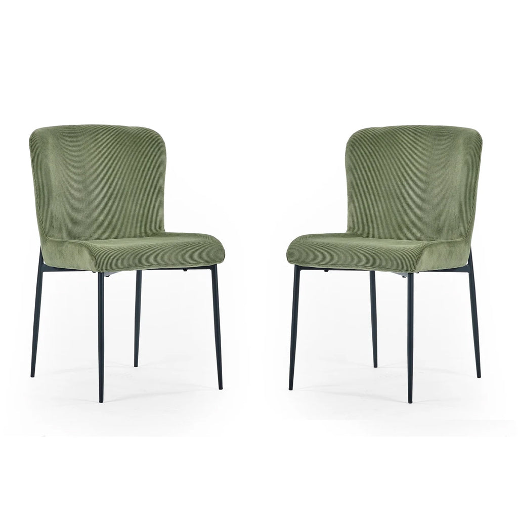 Velvet Dining Chairs in Set Of 2 - Leonie