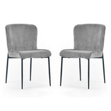 Velvet Dining Chairs in Set Of 2 - Leonie