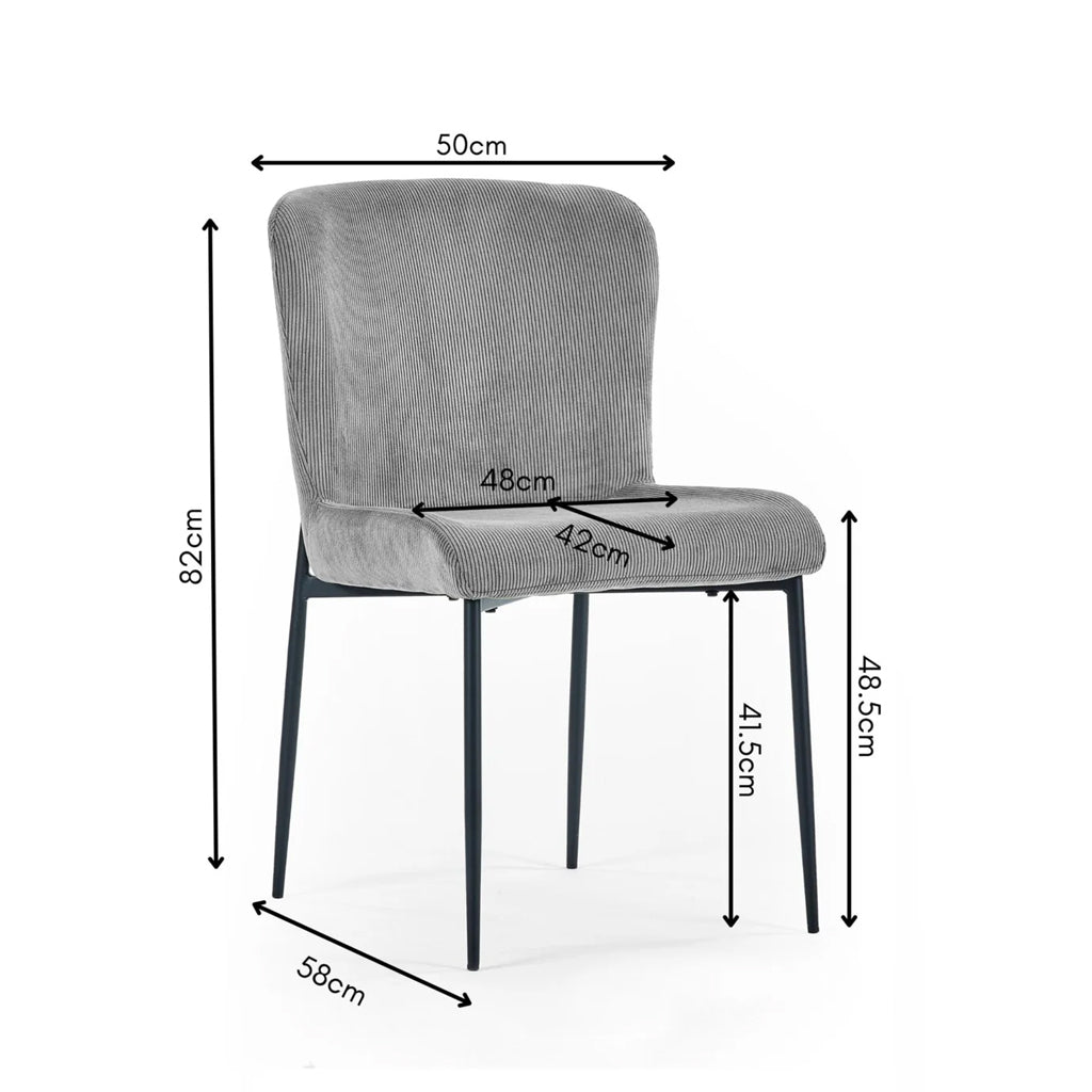 Velvet Dining Chairs in Set Of 2 - Leonie