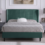 Velvet Double Bed - Amelia
