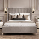 Velvet Double Bed - Berkeley