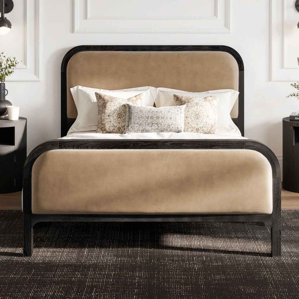 Velvet Double Bed - Ines