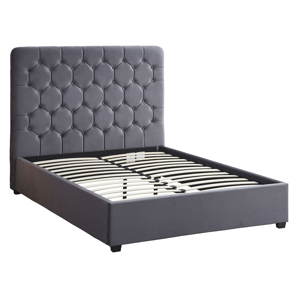 Velvet Double Bed - Madison