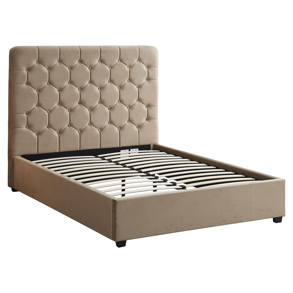 Velvet Double Bed - Madison