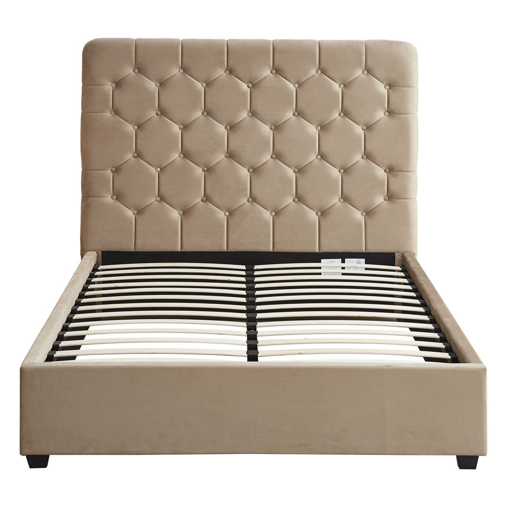 Velvet Double Bed - Madison