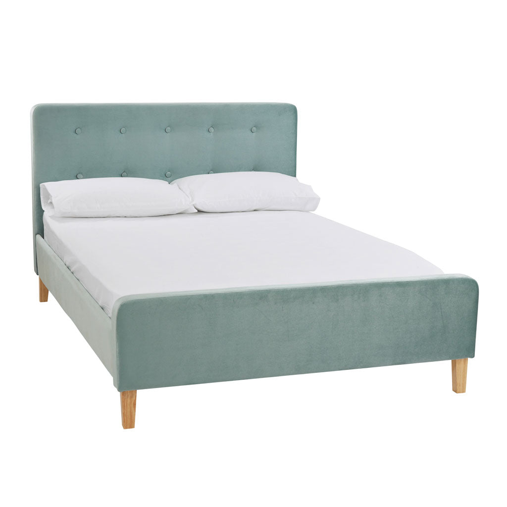 Velvet Double Bed - Pierre