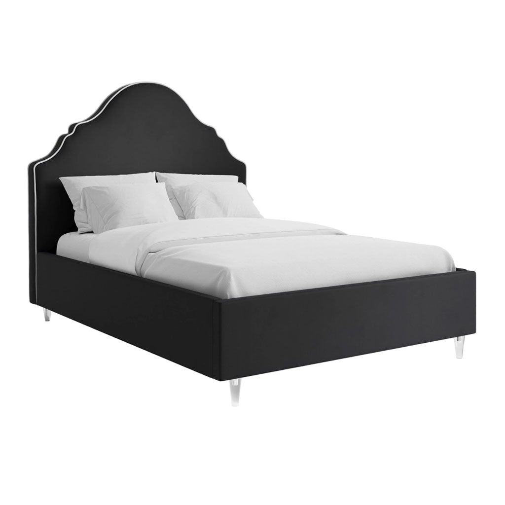 Velvet Double Bed - Quince