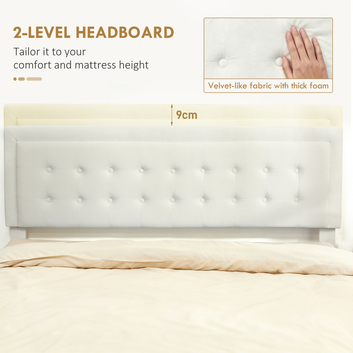 Velvet Double Ottoman Storage Bed 157.5cm Wide With Front Drawer - Velmora