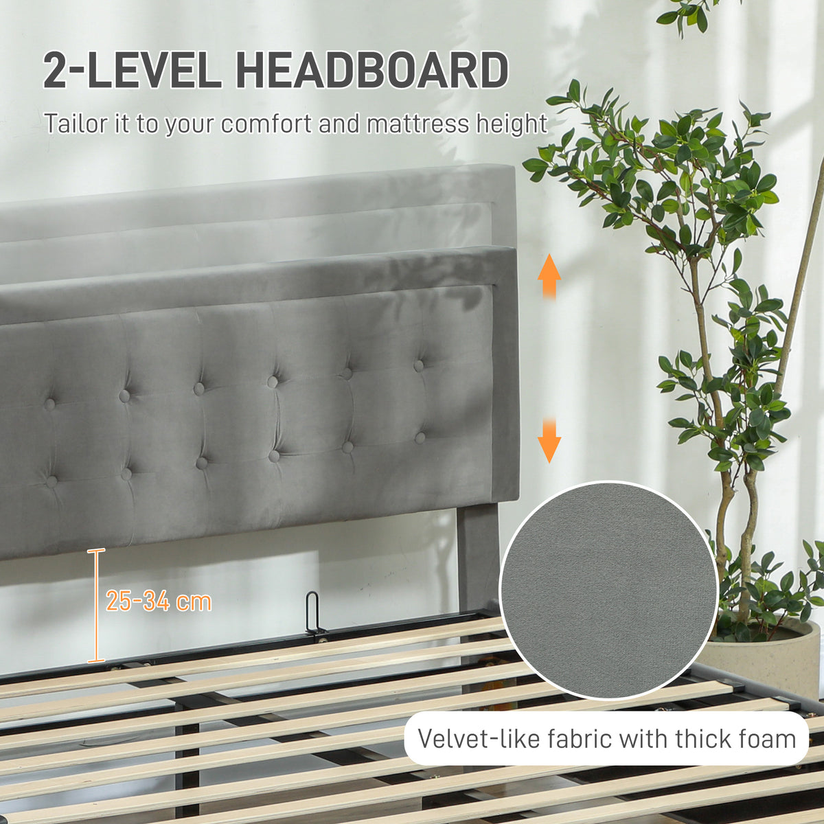 Velvet Double Ottoman Storage Bed 157.5cm Wide With Front Drawer - Velmora
