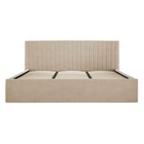 Velvet Double Ottoman Storage Bed - Berlin
