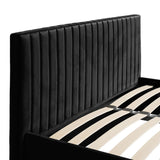Velvet Double Ottoman Storage Bed - Berlin
