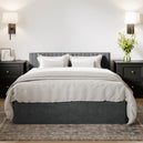 Velvet Double Ottoman Storage Bed - Berlin