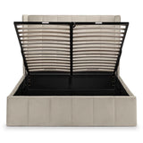 Velvet Double Ottoman Storage Bed - Gatsby