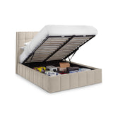 Velvet Double Ottoman Storage Bed - Gatsby