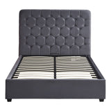 Velvet Double Ottoman Storage Bed - Madison