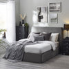 Velvet Double Ottoman Storage Bed - Shoreditch