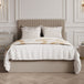 Velvet Double Ottoman Storage Bed With Tall Headboard - Berlin