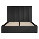 Velvet Double Ottoman Storage Bed With Tall Headboard - Berlin