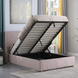 Velvet Double Ottoman Storage Bed - Amelia
