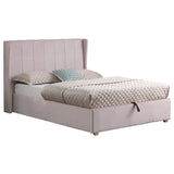 Velvet Double Ottoman Storage Bed - Amelia