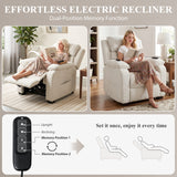 Velvet Electric Recliner Chair 86cm Wide - Velmora