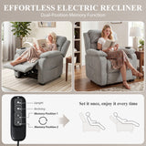 Velvet Electric Recliner Chair 86cm Wide - Velmora