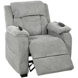 Velvet Electric Recliner Chair 86cm Wide - Velmora