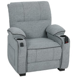 Velvet Electric Recliner Chair 96cm Wide - Velmora