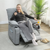 Velvet Electric Recliner Chair 96cm Wide - Velmora