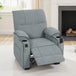 Velvet Electric Recliner Chair 96cm Wide - Velmora
