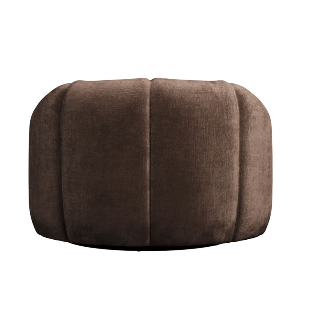 Velvet Fabric Swivel Chair - Nao