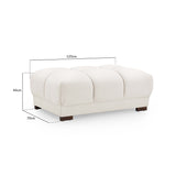 Velvet Footstool - Azzuro