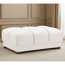 Velvet Footstool - Azzuro