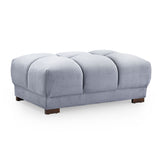 Velvet Footstool - Azzuro