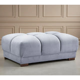 Velvet Footstool - Azzuro