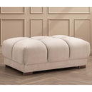 Velvet Footstool - Azzuro