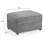 Velvet Footstool - Mirabel