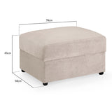 Velvet Footstool - Mirabel