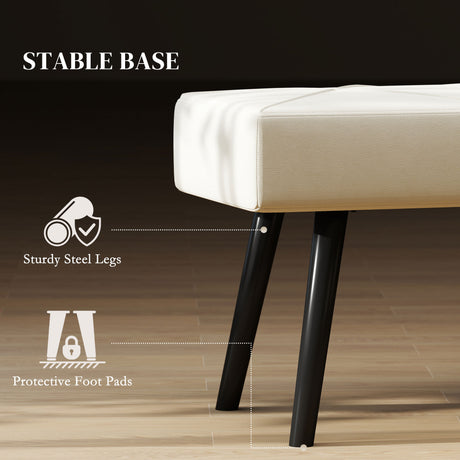 Velvet Hallway Seating Bench 100cm Wide - Velmora