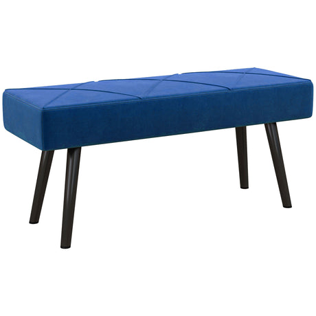 Velvet Hallway Seating Bench 100cm Wide - Velmora